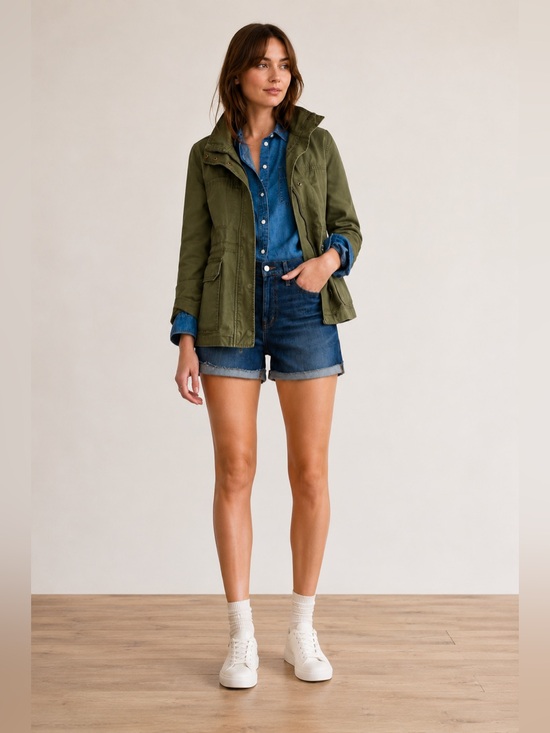 Madewell Jackets & Blazers - Madewell Utility Jacket 🖤 Washed Charcoal Zip Front Lightweight Jacket Women’s